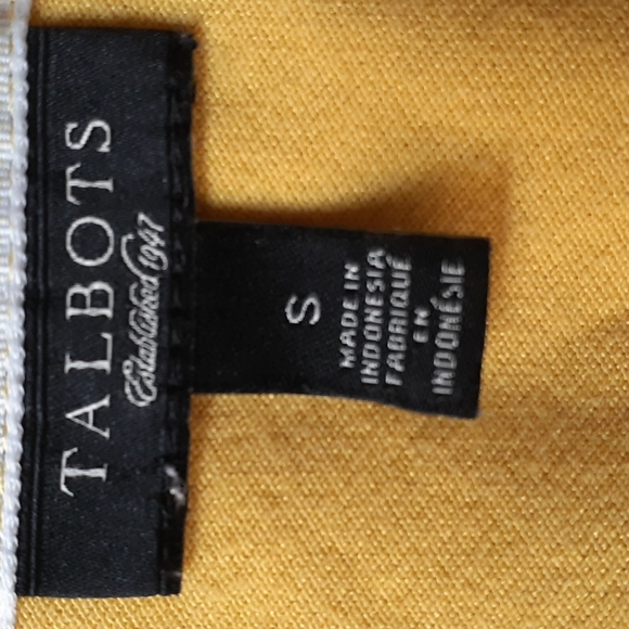 Talbots Yellow Short Sleeve Tee - Picture 4 of 4